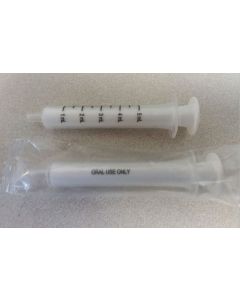 CLEAR ORAL DISPENSER - WHITE PLUNGER - 5 ML - 100/PACK - ORAL41-5ML