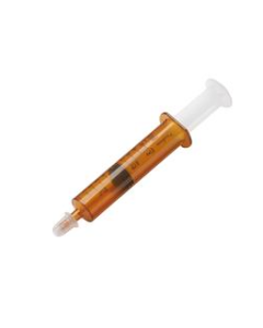 ORAL SYRINGE 10ML- AMBER W/BLACK MARKINGS