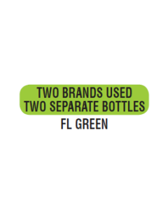 WARNING LABEL - 1-9/16 X 3/8 - TWO BRANDS USED - P-2BR2BOT