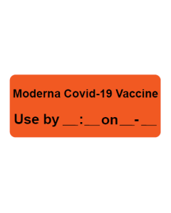 VIAL LABEL - 1-5/8 X 7/8 - MODERNA COVID-19 VACCINE - P-MODERNA