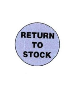 LABEL - 3/4 CIRCLE - RETURN TO STOCK - 500/ROLL - P-RETURN