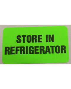 WARNING LABEL - 1-3/4 X 1 - STORE IN REFRIGERATOR - P-STORE