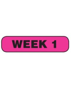 WARNING LABEL - 1-9/16 X 3/8 - WEEK 1 - P-WEEK1