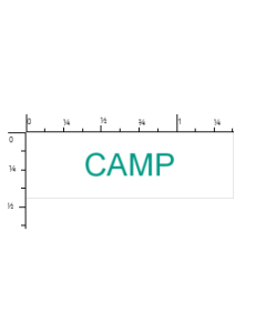 STAMP - SELF-INKING - 9/16 X 1-1/2 - CAMP