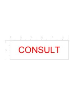 STAMP - SELF-INKING - 9/16 X 1-1/2 - CONSULT - P4911CONSULT