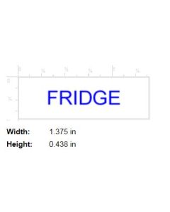 STAMP - SELF-INKING - 9/16 X 1-1/2 - FRIDGE - P4911FRIDGE