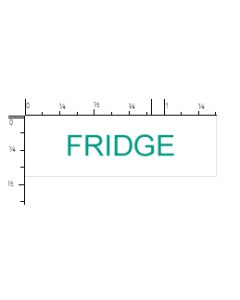 STAMP - SELF-INKING - 9/16 X 1-1/2 - FRIDGE - P4911FRIDGE GREEN