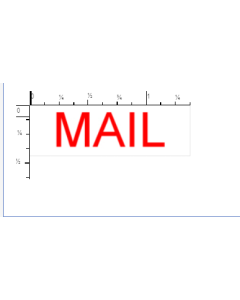 STAMP - SELF-INKING - 9/16 X 1-1/2 - MAIL
