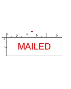 STAMP - SELF-INKING - 9/16 X 1-1/2 - MAILED - P4911MAILED