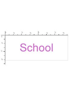 STAMP - SELF-INKING - 3/4 X 1-7/8 - SCHOOL - P4912-SCHOOL