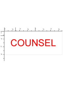 STAMP - SELF-INKING - 3/4 X 1-7/8 - COUNSEL - P4912COUNSEL