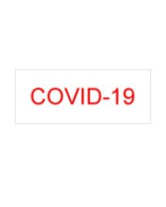 SELF-INKING STAMP, 3/4 x 1-7/8, COVID-19 - P4912COVID19