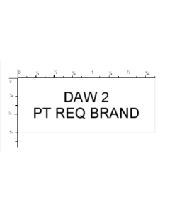 STAMP - SELF-INKING - 3/4 X 1-7/8 - DAW 2 PT REQ BRAND - P4912DAW2PT