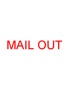 STAMP - SELF-INKING - 3/4 X 1-7/8 - MAIL OUT - P4912MAILOUT