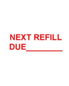 STAMP - SELF-INKING - 3/4 X 1-7/8 - NEXT REFILL DUE____ - P4912NEXTREFILL