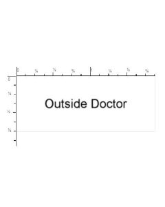 SELF-INKING STAMP, 3/4" x 1-7/8" - P4912OUTSIDEDOC