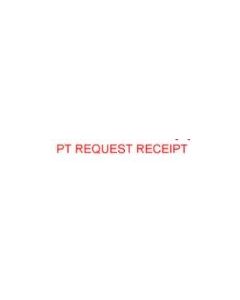 STAMP - SELF-INKING - 3/4 X 1-7/8 - PT REQUEST RECEIPT