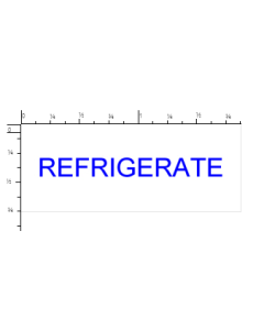 STAMP - SELF-INKING - 3/4 X 1-7/8 - REFRIGERATE - P4912REFRIG-BL