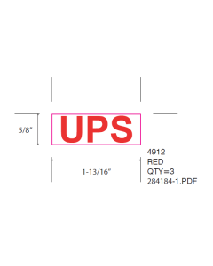 STAMP - SELF-INKING - 3/4 X 1-7/8 - UPS