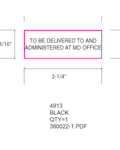 STAMP - SELF-INKING - 7/8 X 2-3/8 - TO BE DELIVERED - P4913MDOFFICE