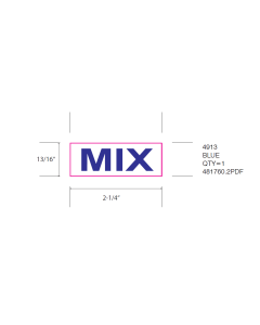 STAMP - SELF-INKING - 7/8 X 2-3/8 - MIX - P4913MIX