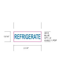 STAMP - SELF-INKING - 7/8 X 2-3/8 - REFRIGERATE