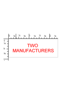 STAMP - SELF-INKING - 7/8 X 2-3/8 - TWO MANUFACTURERS