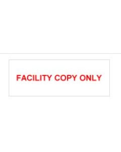 STAMP - SELF-INKING - 1 X 2-3/4 - FACILITY COPY ONLY - P4915FACILITY