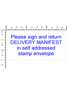 STAMP - SELF-INKING - 1-1/2 X 3 - PLEASE SIGN AND RETURN - P4926SIG-RET