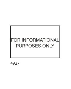 STAMP - SELF-INKING - 1-9/16 X 2-3/8 - FOR INFORMATIONAL PURPOSES ONLY - P4927INFO