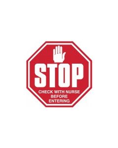 LABEL STOP SIGN - PC452