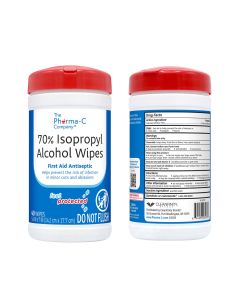The Pharma-C Company® 70% Isopropyl Alcohol Wipes, 40ct - PHARM-C-WIPES