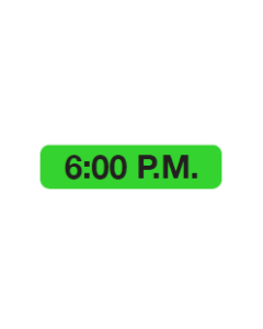 WARNING LABEL - 1-9/16” X 3/8” - 6:00 PM