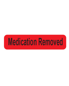 WARNING LABEL - 1-9/16 X 3/8 - MEDICATION REMOVED