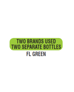 AUXILIARY LABEL - 1-9/16 X 3/8 - TWO BRANDS USED