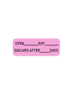 WARNING LABEL - 1-11/16 X 5/8 - OPEN EXP