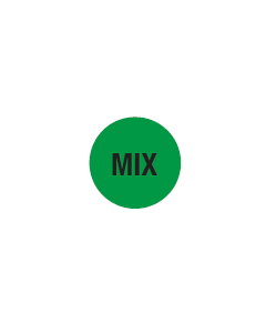 WARNING LABEL - 3/4 CIRCLE - MIX