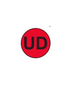 WARNING LABEL - 3/4 CIRCLE - UD