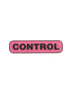 WARNING LABEL - 1-9/16 X 3/8- CONTROL - P-CONTROL