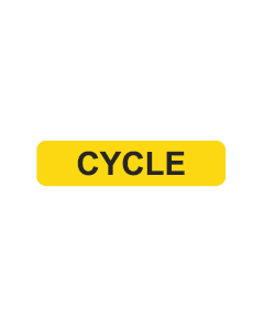 WARNING LABEL - 1-9/16” X 3/8” - CYCLE