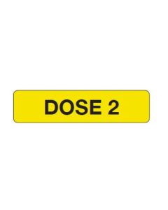 WARNING LABEL - 1-9/16” X 3/8” - DOSE 2 - PM1DOSE2