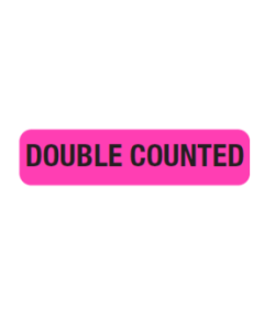 WARNING LABEL- 1-9/16” X 3/8” -  DOUBLE COUNTED - PM1DOUBLECOUNTED