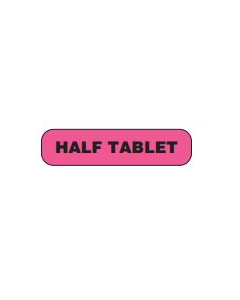 WARNING LABEL - 1-9/16 X 3/8 - HALF TABLET