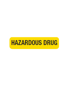 WARNING LABEL - 1-9/16 X 3/8- HAZARDOUS DRUG