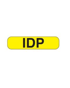 WARNING LABEL - 1-9/16 X 3/8- IDP - PM1IDP