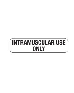 WARNING LABEL - 1-9/16” X 3/8” - INTRAMUSCULAR USE ONLY