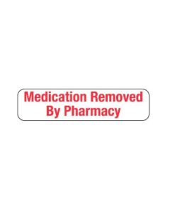 WARNING LABEL - 1-9/16” X 3/8” - MEDICATION REMOVED