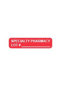 WARNING LABEL - 1-9/16” X 3/8” - SPECIALTY PHARMACY