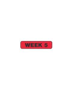 WARNING LABEL - 1-9/16” X 3/8 - WEEK 5 - P-WEEK5
