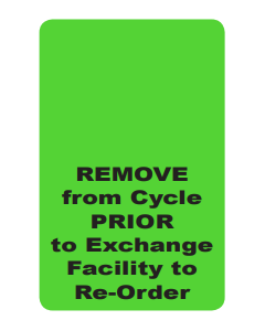 WARNING LABEL - 2-3/4 X 1-3/4 - REMOVE FROM CYCLE PRIOR